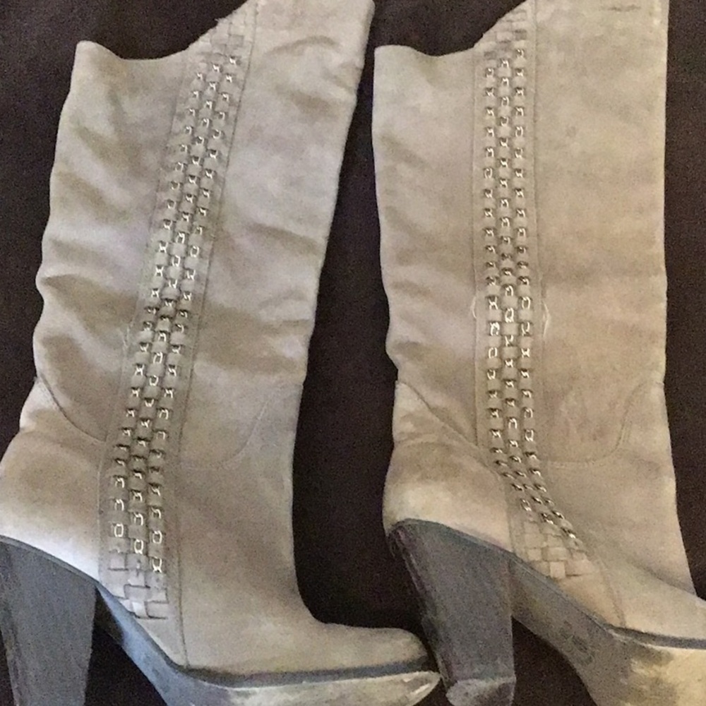 Leather boots